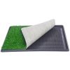 Puppy Dog Pet Potty Training Pee Grass Pad Mat House Toilet Indoor