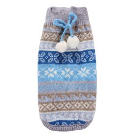 Christmas Sweet Baby Cat and Baby Dog Hair Ball Warm Knit (Type: BlueS)