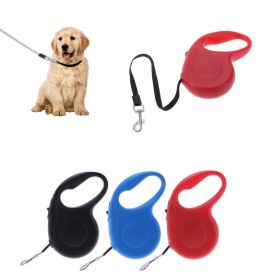 Durable Dog Leash Automatic Retractable Nylon Dog Lead Extending Puppy Walking Leads For Small Medium Dogs 3M / 5M Pet Products (Color: Red)