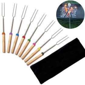 Telescoping Extendable Roasting Fork Stick (Quantity: 8 pieces)