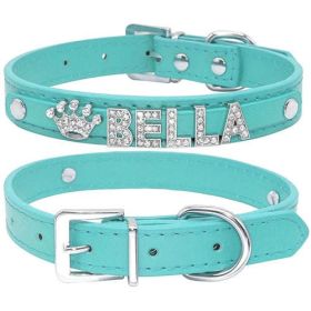 Bling Rhinestone Puppy Dog Collars Personalized Small Dogs Chihuahua (size: XS)